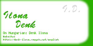 ilona denk business card